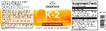 Swanson K-2 with Nattokinase - supplement