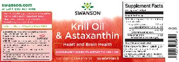 Swanson Krill Oil & Astaxanthin - supplement