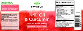 Swanson Krill Oil & Curcumin - supplement