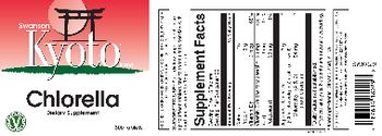 Swanson Kyoto Brand Chlorella - supplement