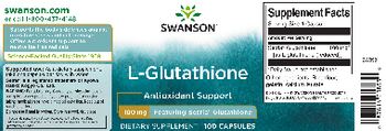 Swanson L-Glutathione 100 mg - supplement