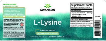 Swanson L-Lysine Pharmaceutical Grade - supplement