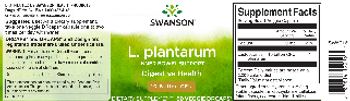 Swanson L. Plantarum - supplement