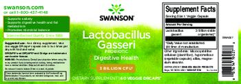 Swanson Lactobacillus Gasseri Probiotic - supplement