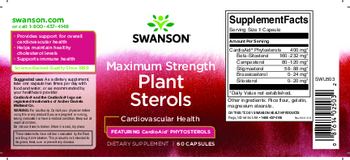 Swanson Maximum Strength Plant Sterols - supplement