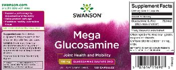 Swanson Mega Glucosamine 750 mg - supplement