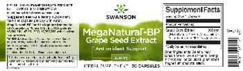 Swanson MegaNatural-BP Grape Seed Extract 300 mg - herbal supplement