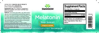 Swanson Melatonin 3 mg - supplement
