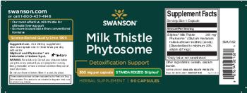 Swanson Milk Thistle Phytosome 300 mg - herbal supplement