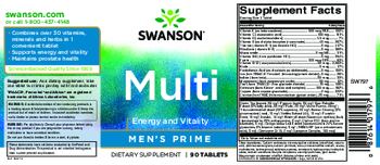 Swanson Multi Men's Prime - supplement