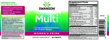 Swanson Multi Women's Prime - supplement
