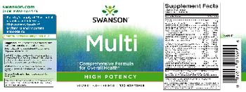 Swanson Multi - vitamin supplement