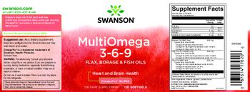 Swanson MultiOmega 3-6-9 - supplement