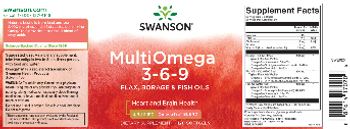 Swanson MultiOmega 3-6-9 2,400 mg - supplement