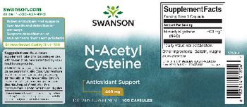 Swanson N-Acetyl Cysteine 600 mg - supplement