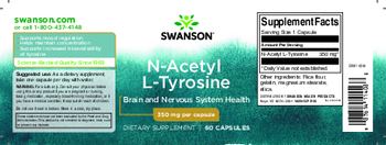 Swanson N-Acetyl L-Tyrosine 350 mg - supplement