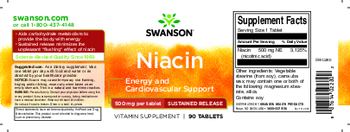 Swanson Niacin 500 mg - vitamin supplement