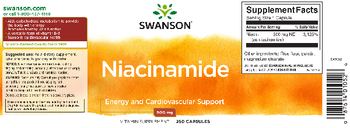 Swanson Niacinamide 500 mg - vitamin supplement