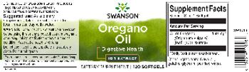 Swanson Oregano Oil 10:1 Extract - supplement
