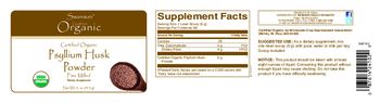 Swanson Organic Certified Organic Psyllium Husk Powder - supplement