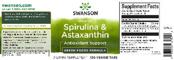 Swanson Organic Spirulina & Astaxanthin - supplement