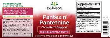 Swanson Pantesin Pantethine - supplement