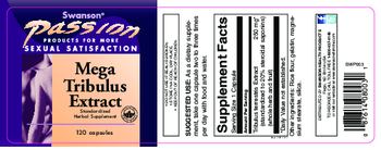 Swanson Passion Mega Tribulus Extract - standardized herbal supplement