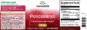 Swanson Policosanol 20 mg - supplement