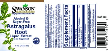 Swanson Premium Brand Alcohol & Sugar-Free Astragalus Root Liquid Extract - herbal supplement