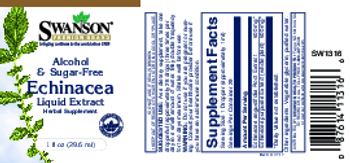 Swanson Premium Brand Alcohol & Sugar-Free Echinacea Liquid Extract - herbal supplement