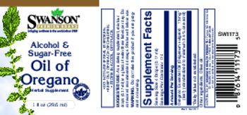Swanson Premium Brand Alcohol & Sugar-Free Oil Of Oregano - herbal supplement
