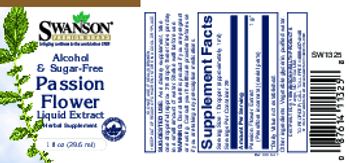Swanson Premium Brand Alcohol & Sugar-Free Passion Flower Liquid Extract - herbal supplement