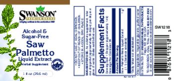 Swanson Premium Brand Alcohol & Sugar-Free Saw Palmetto Liquid Extract - herbal supplement