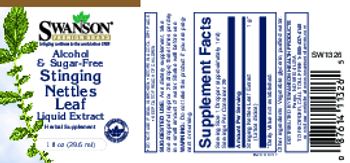 Swanson Premium Brand Alcohol & Sugar-Free Stinging Nettles Leaf Liquid Extract - herbal supplement