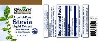Swanson Premium Brand Alcohol-Free Stevia Liquid Extract - herbal supplement