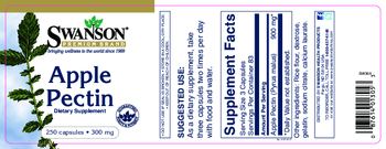 Swanson Premium Brand Apple Pectin 300 mg - supplement
