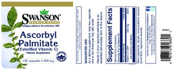 Swanson Premium Brand Ascorbyl Palmitate 250 mg - vitamin supplement