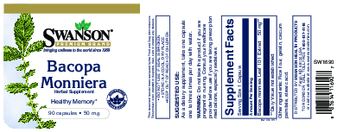 Swanson Premium Brand Bacopa Monniera 50 mg - herbal supplement