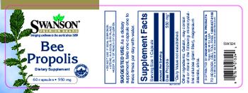 Swanson Premium Brand Bee Propolis 550 mg - supplement