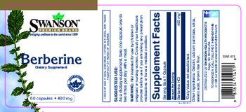 Swanson Premium Brand Berberine 400 mg - supplement