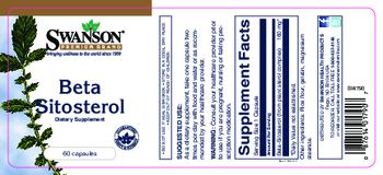 Swanson Premium Brand Beta Sitosterol - supplement