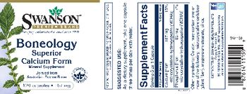 Swanson Premium Brand Boneology Superior Calcium Form 167 mg - mineral supplement