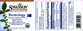 Swanson Premium Brand Boneology - mineral supplement