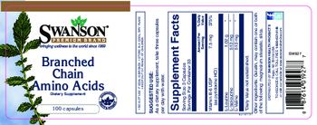 Swanson Premium Brand Branched Chain Amino Acids - supplement