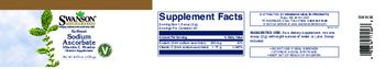 Swanson Premium Brand Buffered Sodium Ascorbate Vitamin C Powder - vitamin supplement