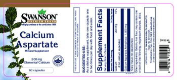 Swanson Premium Brand Calcium Aspartate - mineral supplement