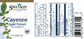 Swanson Premium Brand Cayenne Liquid Extract - herbal supplement