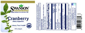 Swanson Premium Brand Cranberry - supplement