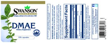 Swanson Premium Brand DMAE - supplement