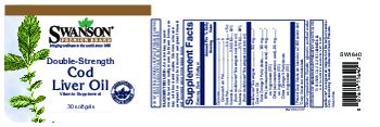 Swanson Premium Brand Double-Strength Cod Liver Oil - vitamin supplement